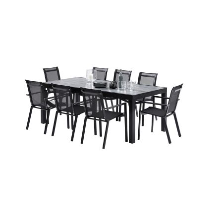 Ensemble de Jardin STAR 8/12 personnes 8 fauteuils