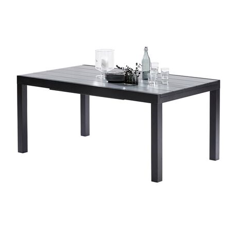 Table de Jardin HPL Star Noir 6/10 personnes