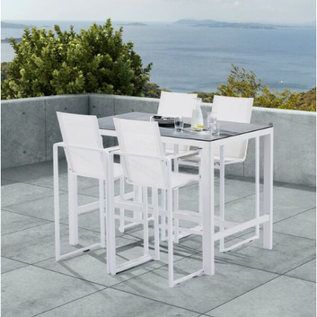Ensemble Bar de jardin SET STAR avec table + 4 fauteuils 
