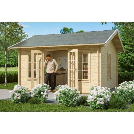 Chalet de Jardin en Bois 420 x 300 cm 12.60 m² LUGANO