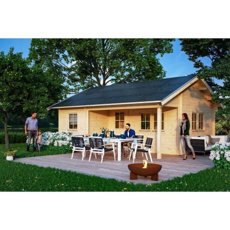 Chalet de Jardin en Bois Ontario Epaisseur 70 mm LEKINGSTORE