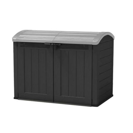 Coffre de Jardin en Résine 2000L Noir