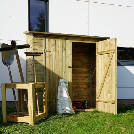 Abri de jardin en bois à 2 portes 200x100x200cm