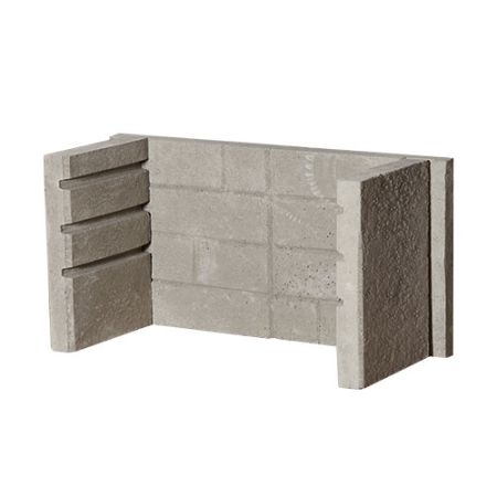 Insert de cheminée en 3 parties 66.3x4x32.2cm