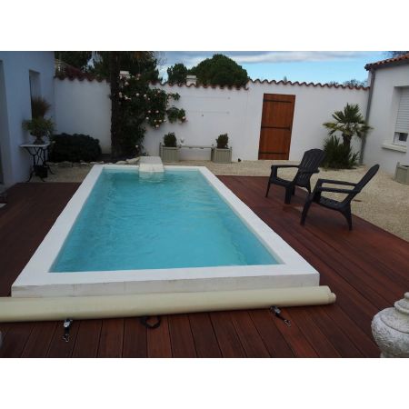 Groupe de filtration FB12 avec projecteur blanc et coffret électrique pour piscine jusqu'à 45m3