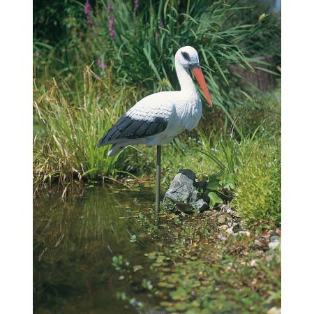 Cigogne pour Décoration de Bassin de Jardin - LeKingStore