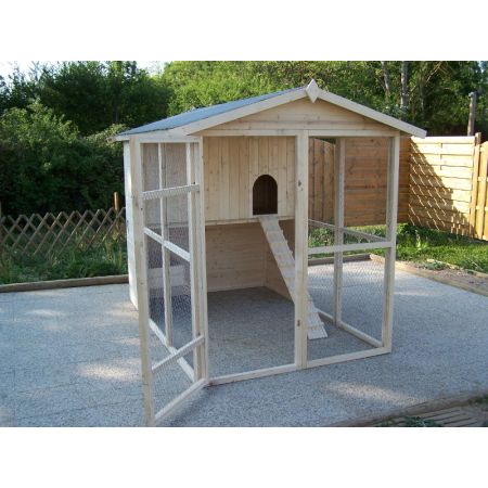 Poulailler 187 x 254 x 204 cm - LEKINGSTORE