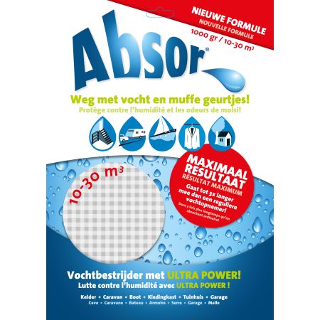 Lot de 2 Deshumidificateurs Absor 1000 Grammes - LEKINGSTORE