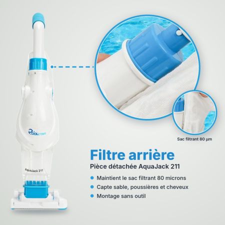 Filtre arri&egrave;re pour aspirateur AquaJack 211