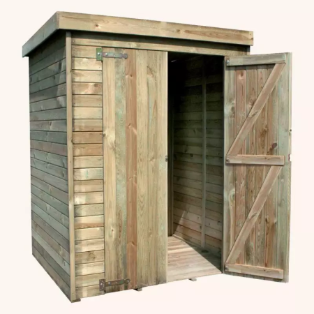 Abri de jardin bois THEOFIL 1.05m² 156x136xh195 cm