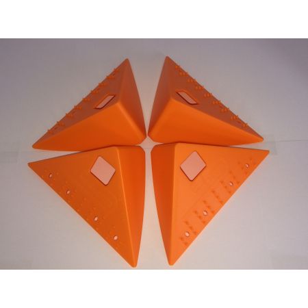 Lot de 8 Coins De Protection Antidérapants Orange Pour Le Transport - LEKINGSTORE