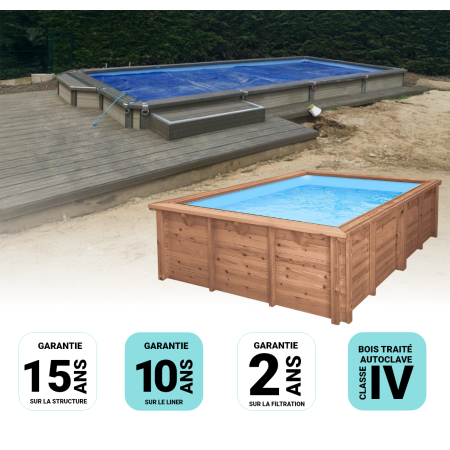 Piscine composite Zodiak AZTECK rectangle 7,30 x 4,00 x 1,40 m