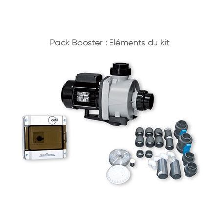 Kit balnéo membrane 150/100e 4 buses gris anthr +booster 2cv