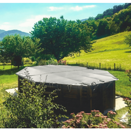 Bâche à barres pour Piscine Océa  550x355 - H120cm