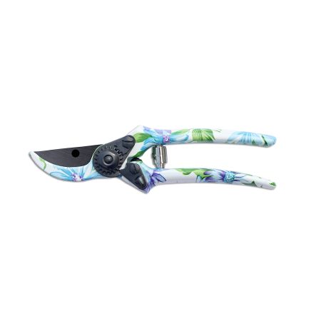 Sécateur Amateur Lame PTFE Fleurs Blanches CRAZY LINE