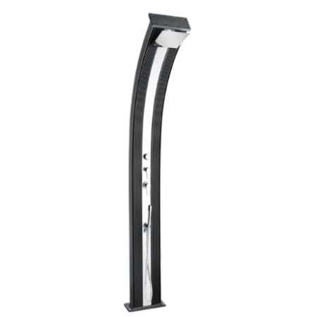 Douche Hybride Dada Curve - Coloris Anthracite / Alu brossé
