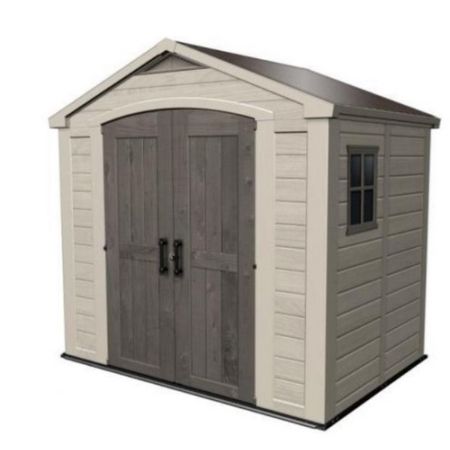 Abri de jardin SYDNEY 86 Aspect Bois 257 x 182 x 243 cm - LEKINGSTORE