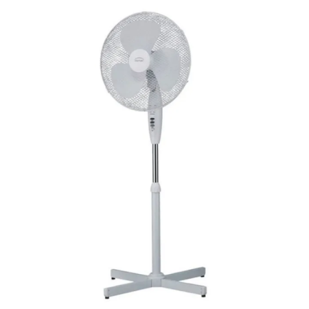 Ventilateur sur pied diamètre 40 cm P: 45W BLANC