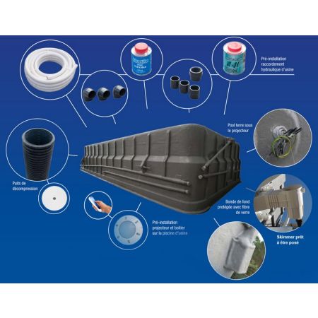 Kit Luxe pour piscine à Coque Marseille