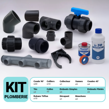 Kit Plomberie Piscine Ø 50 mm