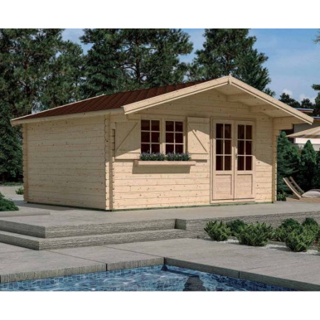 Abri de jardin en bois LILAC 17.3 m2 