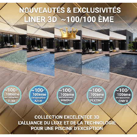 Liner 3D pour Piscine Ubbink 640x400x130cm