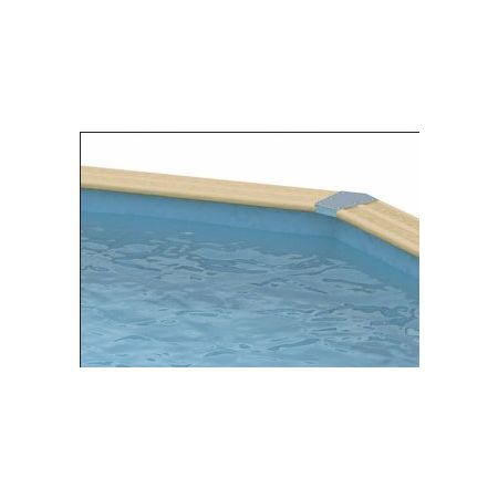Liner Bleu 75/100ème pour piscine octogonale allongée Ubbink 820x470x130 cm