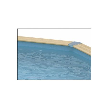 Liner Bleu 75/100ème pour piscine Octogonale Allongée 485 x 335 x H120 cm