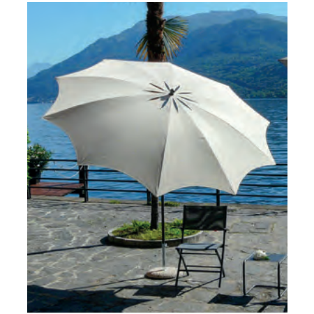 Parasol rond BEA - 100/10 cm - Diam 200 cm