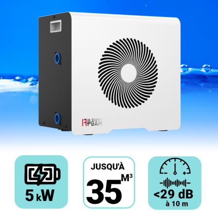 Pompe à chaleur Poolex Mag Full Inverter – Modèle 5 kW (Piscine 20 à 35 m³)