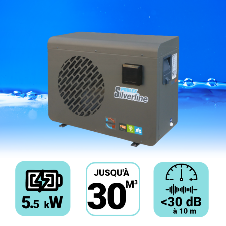 Pompe à chaleur Poolex Silverline 5.5 kW pour piscine de 20-30m3
