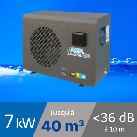 Pompe à chaleur Poolex Silverline - 7 kW pour piscine de 30-40m3