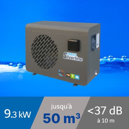 Pompe à chaleur Poolex Silverline - 9.3 kW pour piscine de 40-50m3