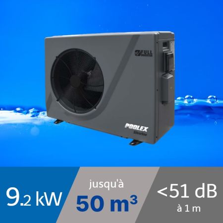 Pompe à chaleur Poolex Silverline 9.2 kW pour piscine de 40-50m3