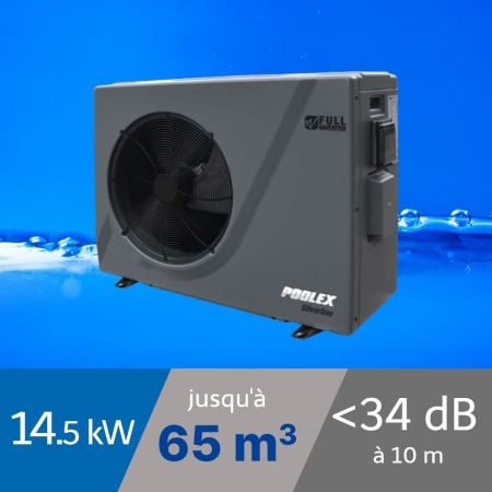 Pompe à chaleur Poolex Silverline 14.5 kW pour piscine de 65 à 80m3
