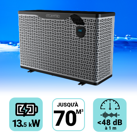 Pompe à chaleur Platinium Boost 13.5 kW pour piscine de 20-70m3