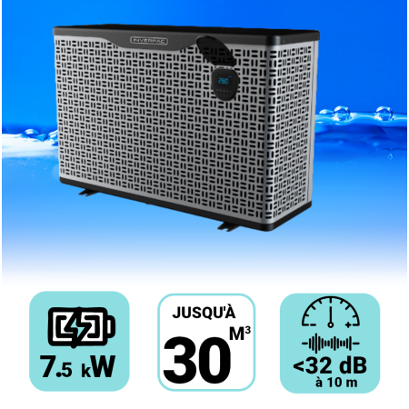 Pompe à chaleur Platinium Boost 7.5 kW pour piscine de 30m3