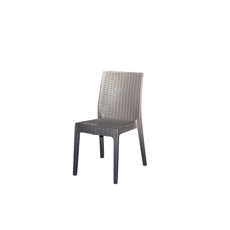 Set 4 Chaises SELENE Coloris Marron - LEKINGSTORE
