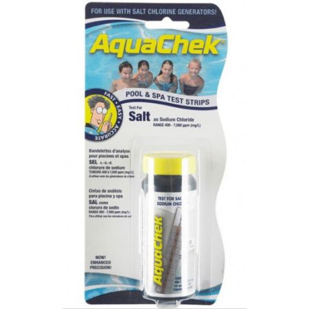 Flacon de 10 bandelettes d’analyse salinité pour piscine