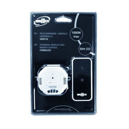 Télécommande universelle + boitier on/off pour pilotage projecteur de piscine