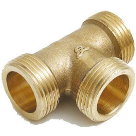 Raccord laiton té 90° male diamètre 3/4 -Pn25- 