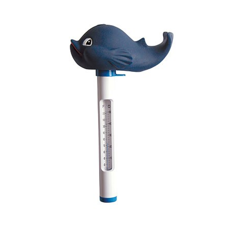 Thermomètre flottant Baleine 22cm pour piscine 