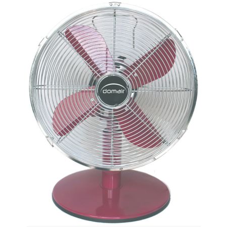Ventilateur de table framboise diamètre 30 cm P: 37W
