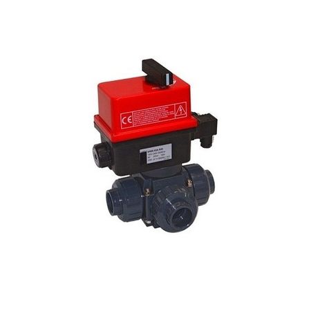 Vanne motorisée 3 voies diamètre 63 mm 230 V 