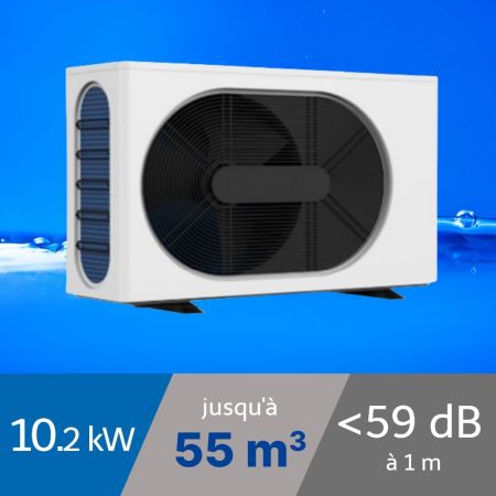 Pompe à chaleur Wega 10.2 kW pour piscine de 55m3
