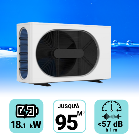 Pompe à chaleur Wega 18 kW pour piscine de 75-95m3