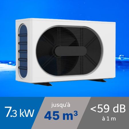Pompe à chaleur Wega 7.3 kW pour piscine de 45m3