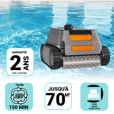 Robot piscine Fond Paroi Ligne d'eau Aquasphere ASR-105