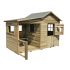 Maisonnette HACIENDA en bois avec un préau pour enfant Soulet 