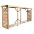 Abri bûches XL DALLAS 6.5 stères 5m² 320x89.5x183 cm